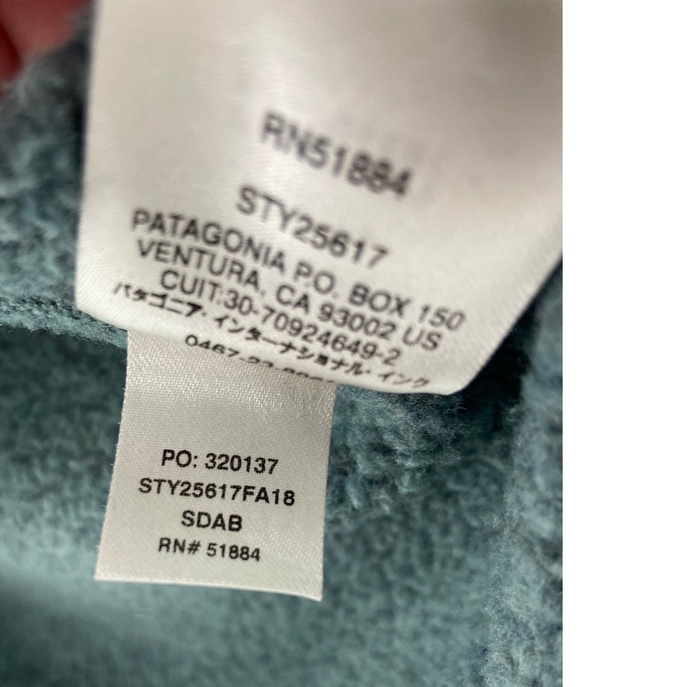 Patagonia Better Sweater Womens Large Green 1/4 Zip Fleece Pullover Hiking 25617 - Picture 7 of 7